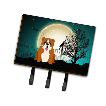 Carolines Treasures Halloween Scary English Bulldog Red and White Leash or Key Holder BB2310TH68